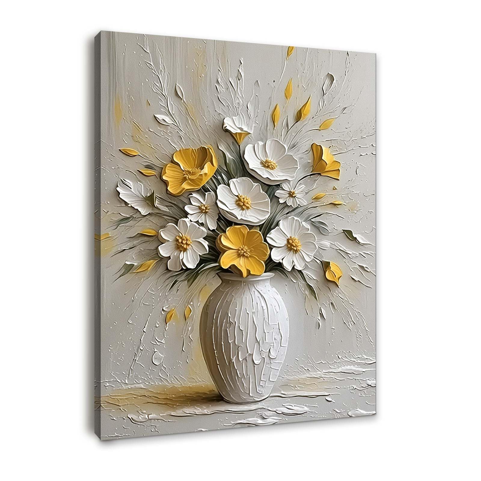 Galmcook Framed Canvas Wall Art 12x16 Inch Black and Gold Rose Modern Artwork Elegant Floral Wall Canvas for Living Room Bedroom Hallway Wall Decoration Prints with Hooks Magic Tape and Nails — view 13