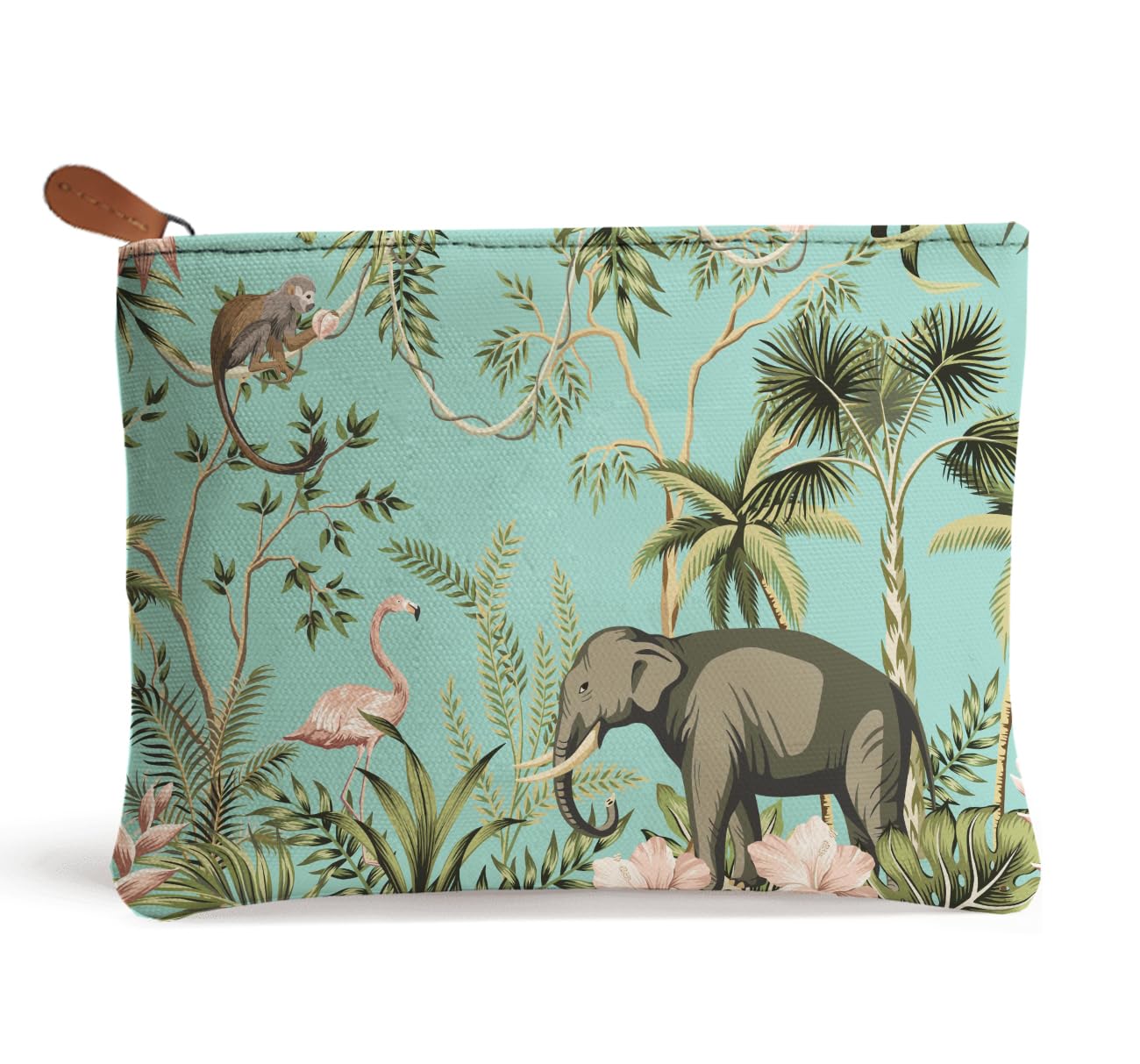 Multipurpose Canvas Travel Pouch for Girls, Women. Stay Organized on The Go : The Stylish Travell Kit and Handbag (9 Inches x 6 Inches) (H)-image-4