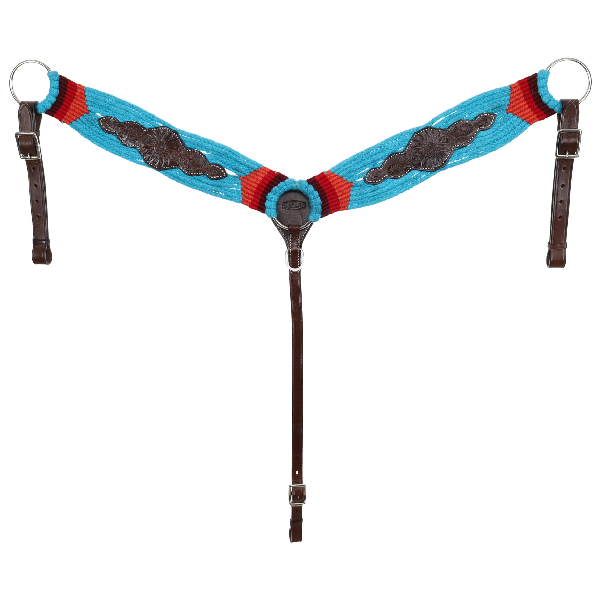 Showman Blooming Blue Mohair Breast Collar