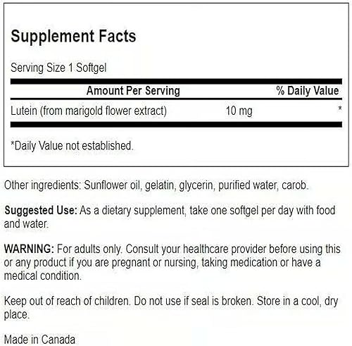 Miniatura 2 de Swanson Luteína 10 miligramos 60 Sgels (paquete de 2)