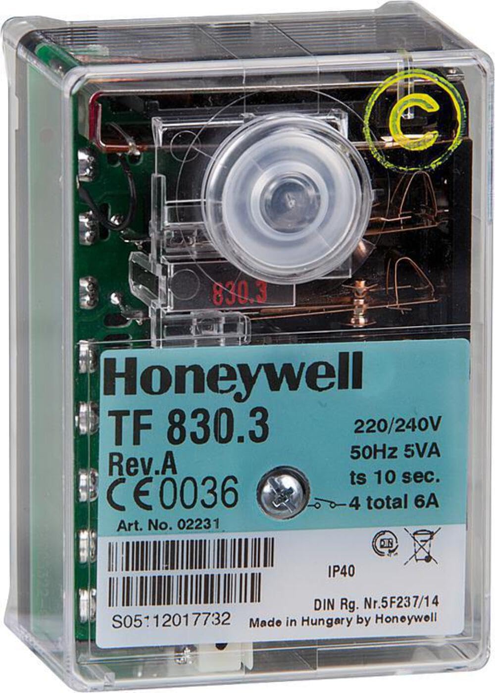 Honeywell Satronic Tf830 Burner Control Box