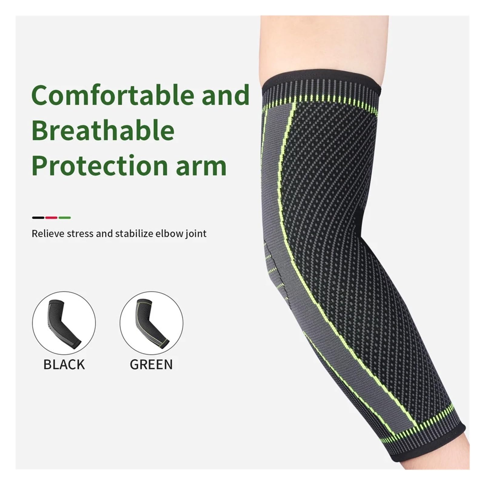 Coudiere Sport 2PCS Elastic Elbow Brace Compression Sleeve Arm Elbow Support for Sport Basketball Golfer Tennis Men Women(XL)