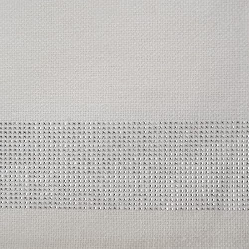 Miniatura 2 de Colección Navideña de Mesa Sparkle Metallic, Juego de Servilletas, 20x20 pulgadas, tiras metálicas plateadas, 6 unidades