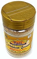 Vista 3 de Rani Cardamomo (Elachi) Molido, especia india en polvo de 3 onzas (3.00 oz) tarro de PET ~ Todo natural Sin color añadido Apto para gluten