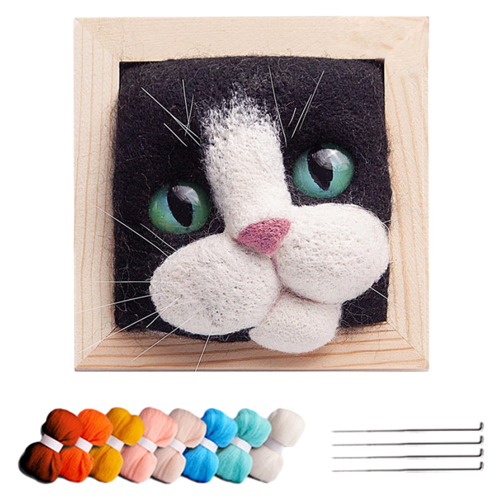HDOYTXXM Kit de feutrage d'aiguille - Belle broche en forme d'animal - Kit de démarrage pour femmes et filles HDOYTXXM Kit de feutrage d'aiguille - Belle broche en forme d'animal - Kit de démarrage pour femmes et filles