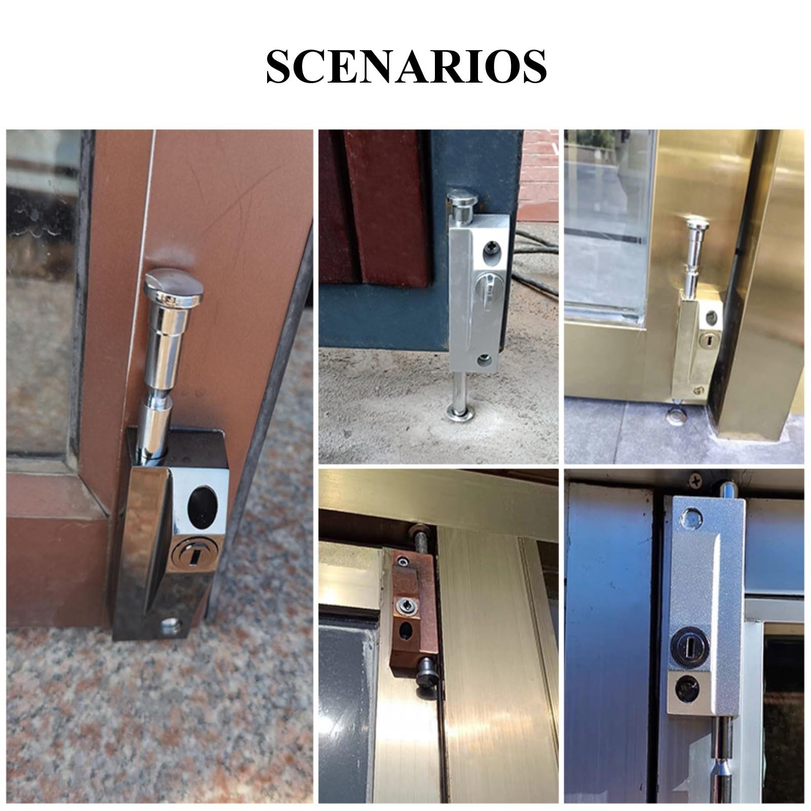 Fibbia con serratura in acciaio inossidabile, chiusura a scatto in ottone, chiusura a chiavistello for porta di sicurezza, serratura a chiavistello scorrevole con chiave, chiusura a leva for porta, se