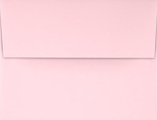 Miniatura 2 de LUXPaper Sobres de invitación A4  Despegar y prensar  4 14 pulgadas x 6 14 pulgadas  Rosa caramelo  Texto de 80 libras  50 unidades