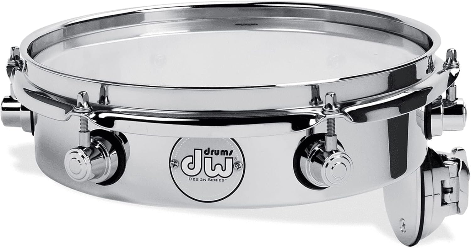 DW Design Series Chrome Piccolo Tom w/Bracket - 2.5x10" (DDST2510TTCR)