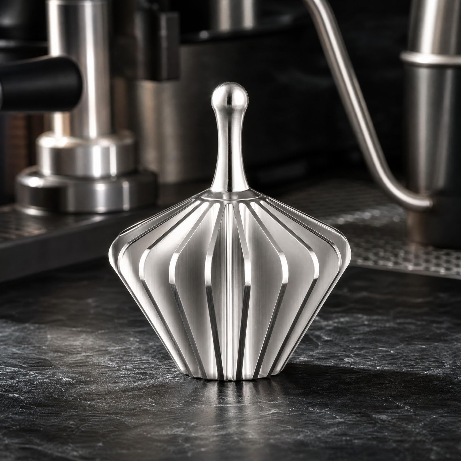 Colcolo Pressa Metallico per Filtri di Carta per Caffè Pour-Over Facile da Pulire Compatto