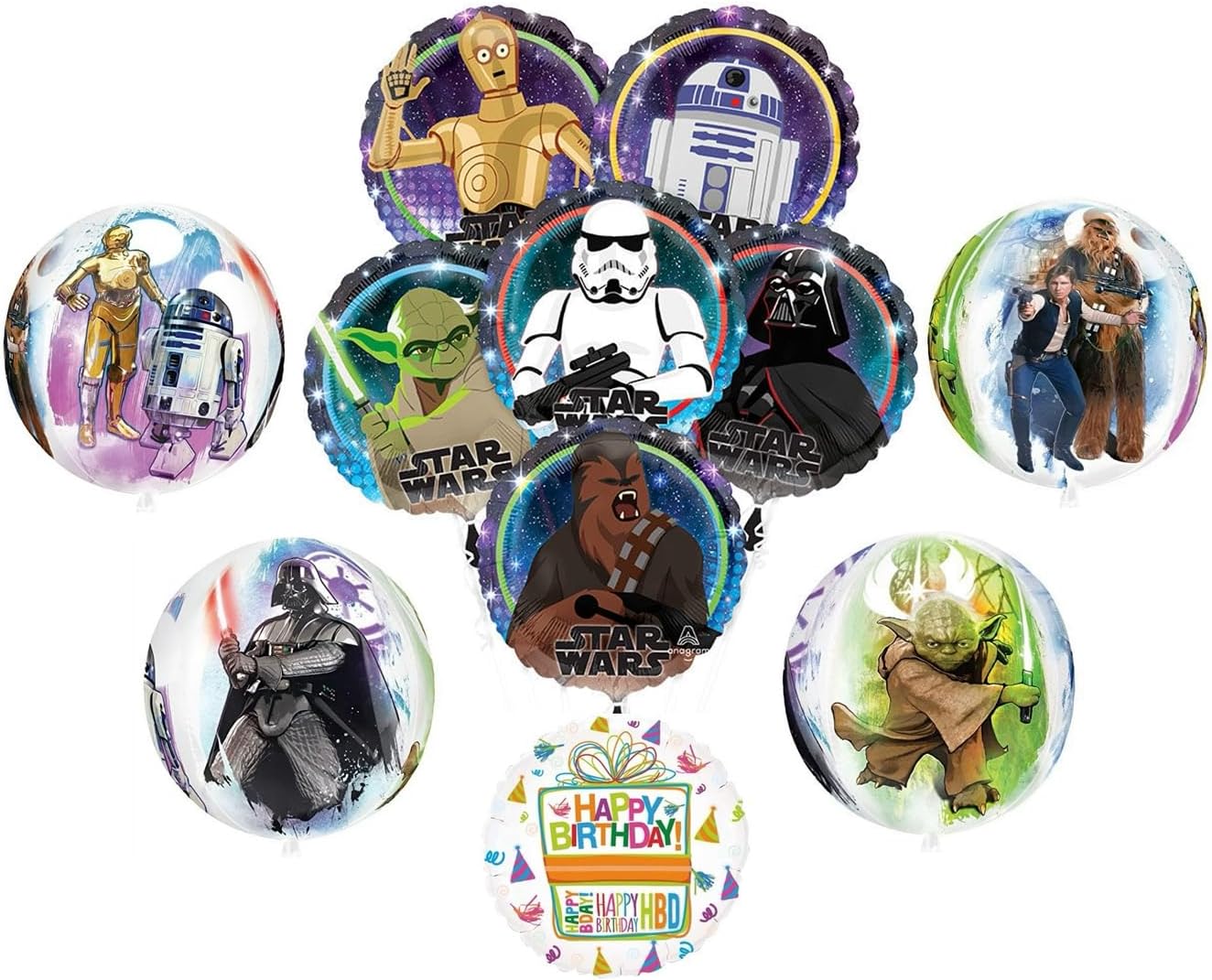 Anagram Classic Star Wars Birthday Party Supplies Balloon Bouquet Decorations