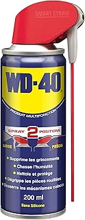 WD-40 Produit Multifonction Spray Double Position Sans Silicone Non Conducteur Compatible Plastiques, Caoutchoucs, Tous Métaux 200 ML