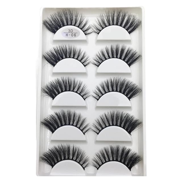 UAMOU 16 Style 10 50 Boxes 3D Mink Lashes Natural Cross False Eyelashes Long Messy Makeup Eye Lashes