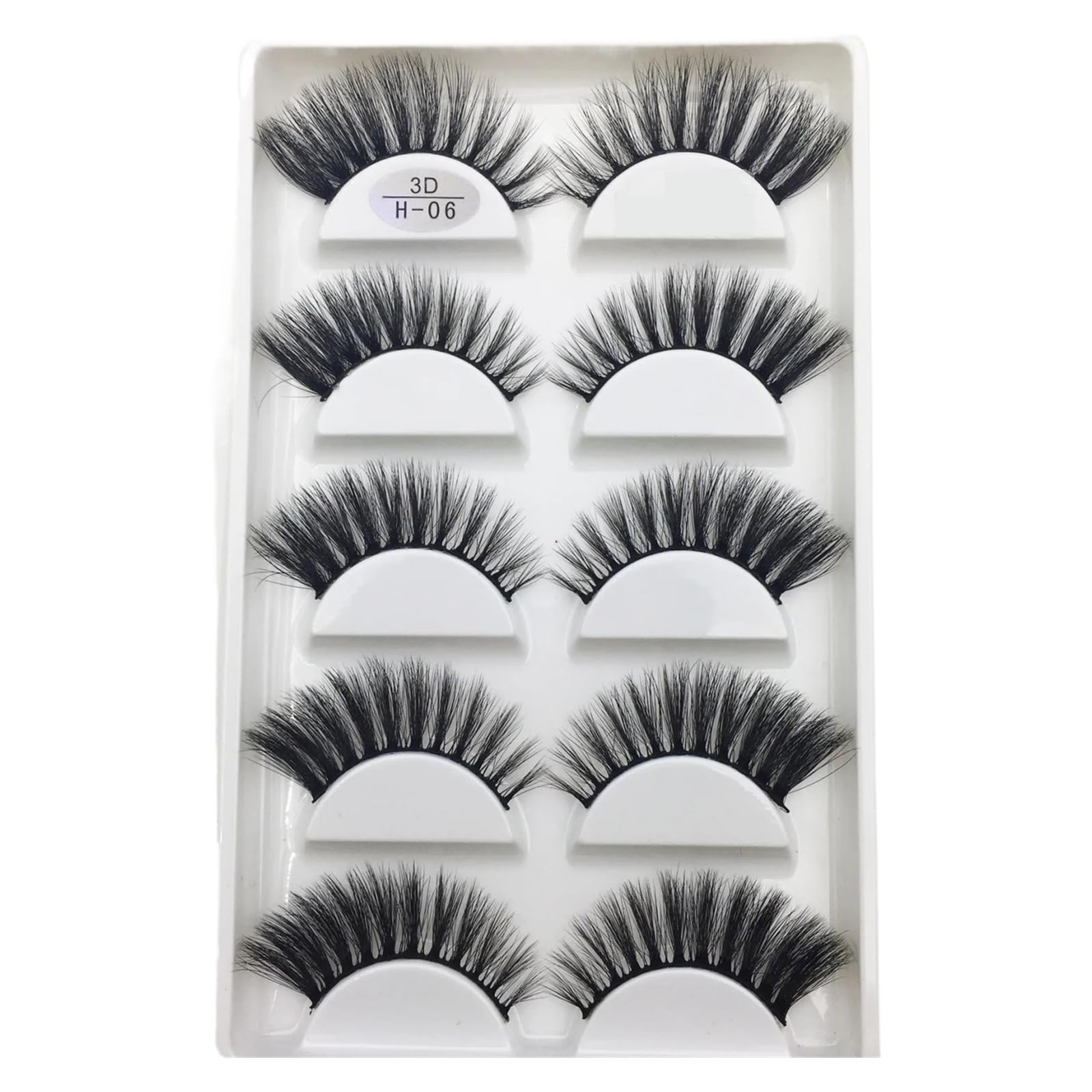 UAMOU 16 Style 10 50 Boxes 3D Mink Lashes Natural Cross False Eyelashes Long Messy Makeup Eye Lashes