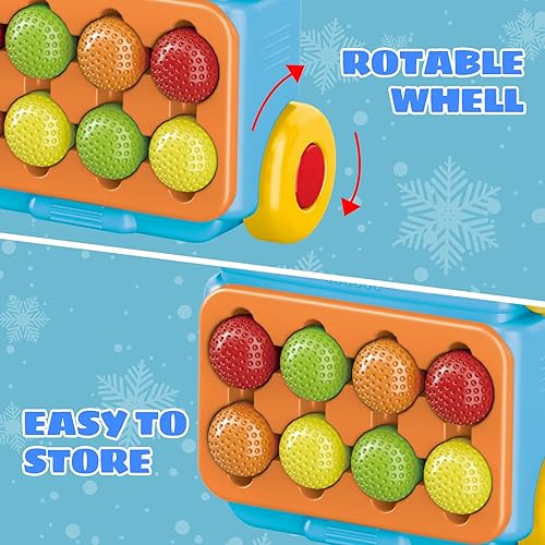 Miniatura 3 de Mililier Juego de golf para niños pequeños, juego de golf para niños con 10 pelotas de golf, 1 tapete de putt, 4 palos de golf para niños pequeños y