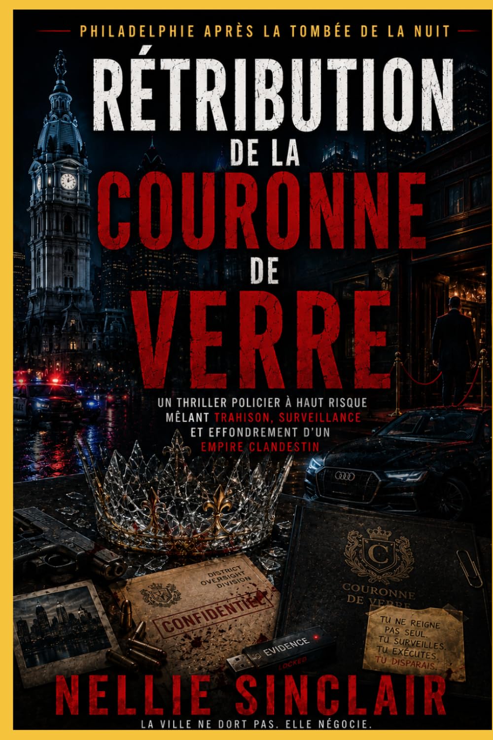 Rétribution de la Couronne de Verre: Un thriller policier à haut risque mêlant trahison, surveillance et effondrement d'un empire clandestin (Philadelphie après la tombée de la nuit)