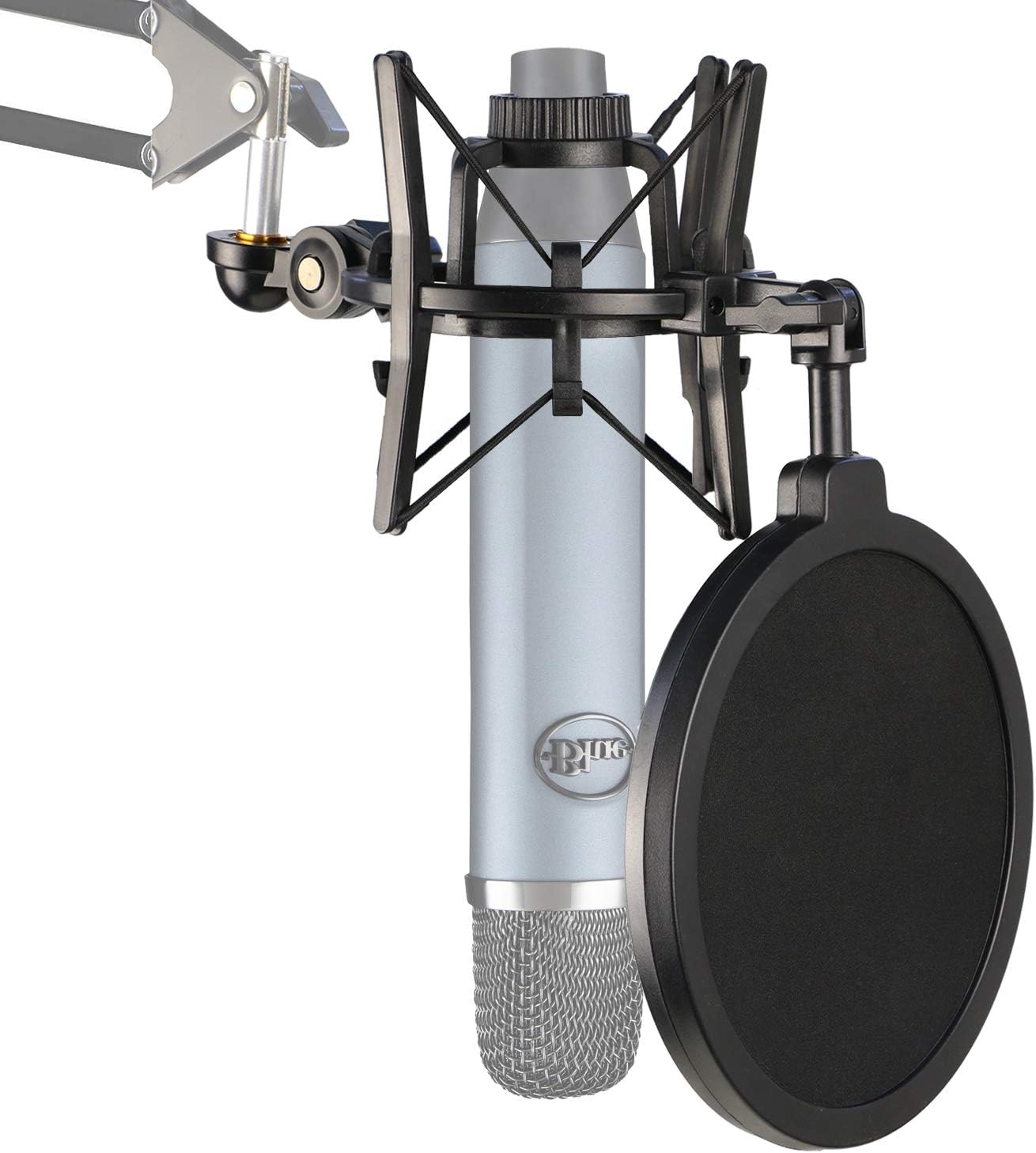 Blue Ember Mic Shock Mount with Pop Filter to Reduce Vibration Noise for Blue Ember Condenser Microphone by YOUSHARES