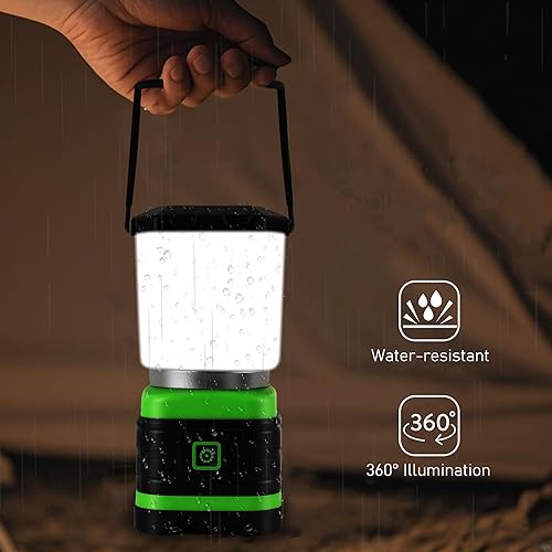 Miniatura 4 de Lichamp Linterna LED para campamento, luces LED a pilas, esenciales para campamento, linternas portátiles para emergencias, huracanes, senderismo al