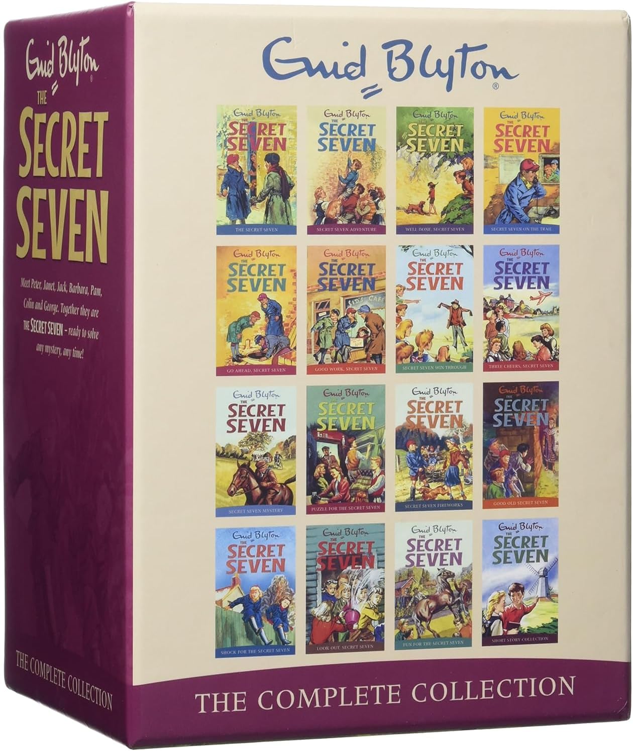 Secret Seven Complete Library Enid Blyton Collection 16 Books Bundle (The Secret Seven, Secret Seven Adventure, Well Done, Secret Seven, Secret Seven on the Trial, Go Ahead, Secret Seven, Good Work, Secret Seven, Secret Seven win Through, Three Cheers, Secret Seven, Secret Seven Mystery, Puzzle For the Secret Seven, Secret Seven Fireworks, Good Old Secret Seven, Shock for the Secret Seven, Look Out, Secret Seven, Fun for the Secret Seven, The Secret Seven Short Story Collection)