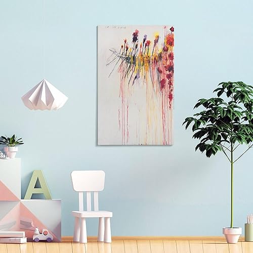 Miniatura 4 de WANSHI Cy Twombly Coronation of Sesostris (2) Impresión en lienzo grande pinturas famosas Oficina Hogar Wal Póster Cool Art Painting Wall Art