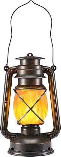 Linterna LED VIVID FLAME - Decoración para exteriores y jardín, efecto de llama LED vintage