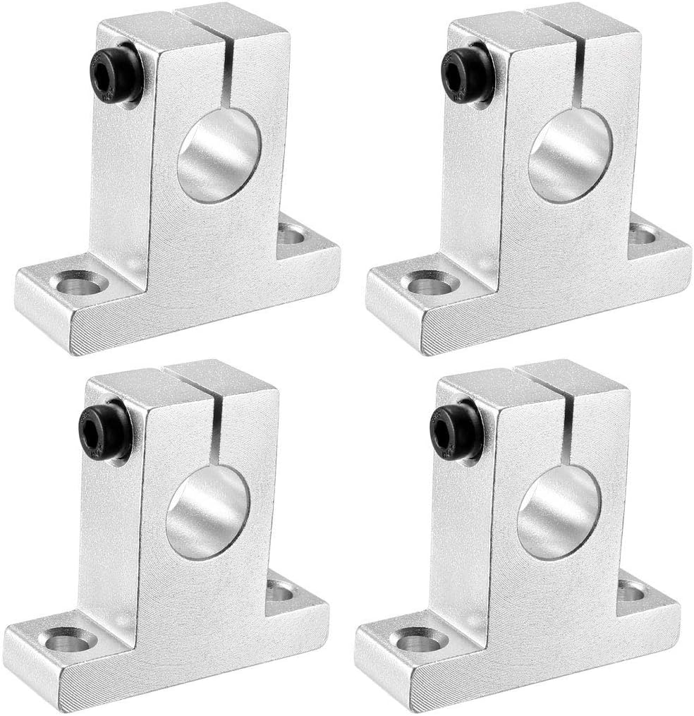 4PCS SK8 Aluminum Linear Rod Rail Shaft Support Guide Motion for 8mm/0.31" Diameter Shaft