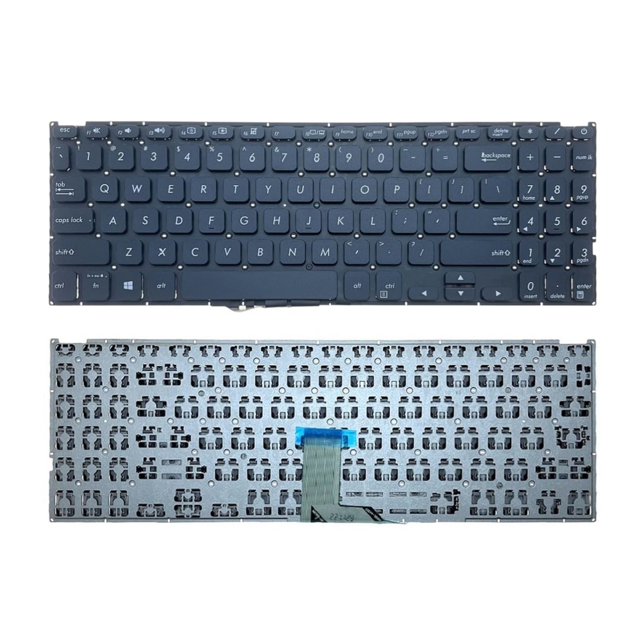 Clavier Vivobook X512 noir sans rétroéclairage disposition US - 2