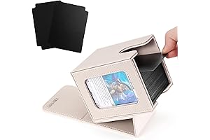 Venssu Collector Box for Commander Display, Card Deck Storage Box 100 Double Sleeved Cards