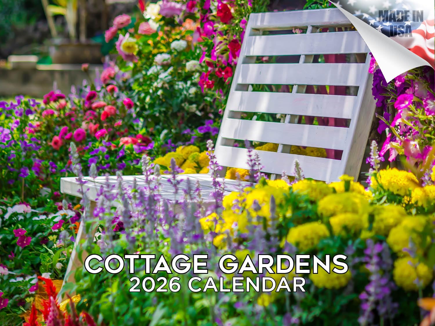 2024 2025 Cottage Gardens Calendar - Monthly Wall Calendar - 12 x 18 Open - Thick No-Bleed Paper - Giftable - Academic Teacher's Planner Calendar Organizing & Planning โ image 1