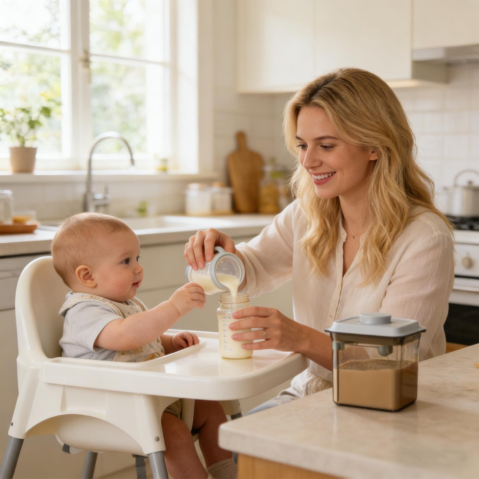 Scatole Di Stoccaggio Per Latte In Polvere Contenitore Ermetico Di Latte In | Distributore Di Preparazione Con Cucchiaio Uso In Auto E A Casa