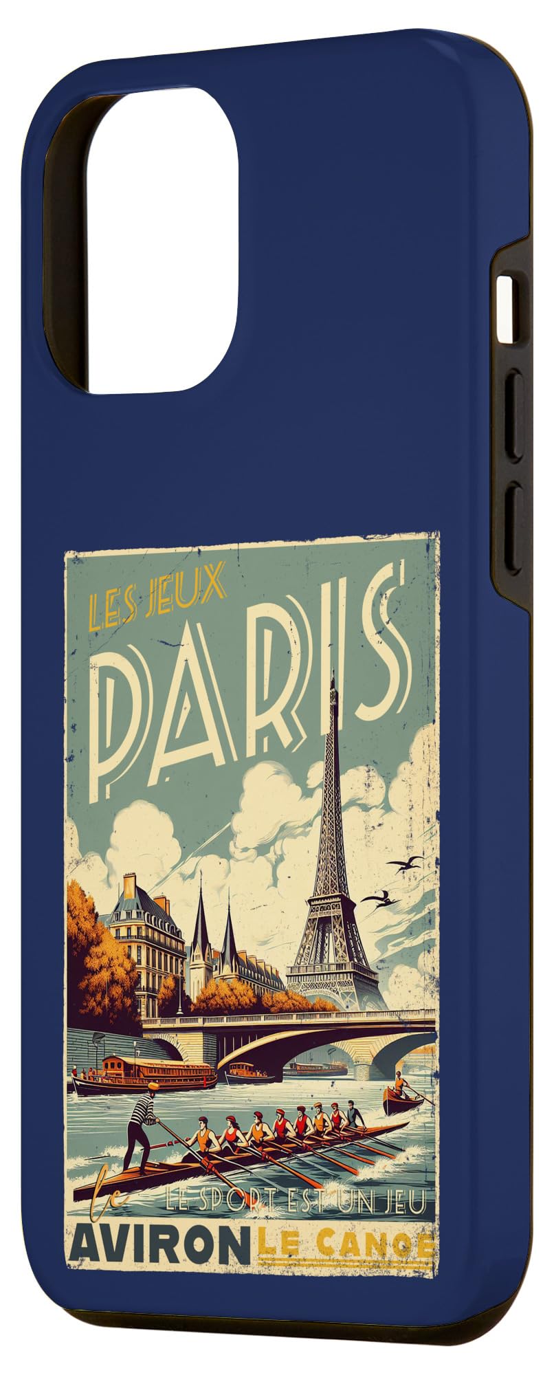 iPhone 14 Plus Paris Rowing Aviron Le Canoe The Games Case - Image 2