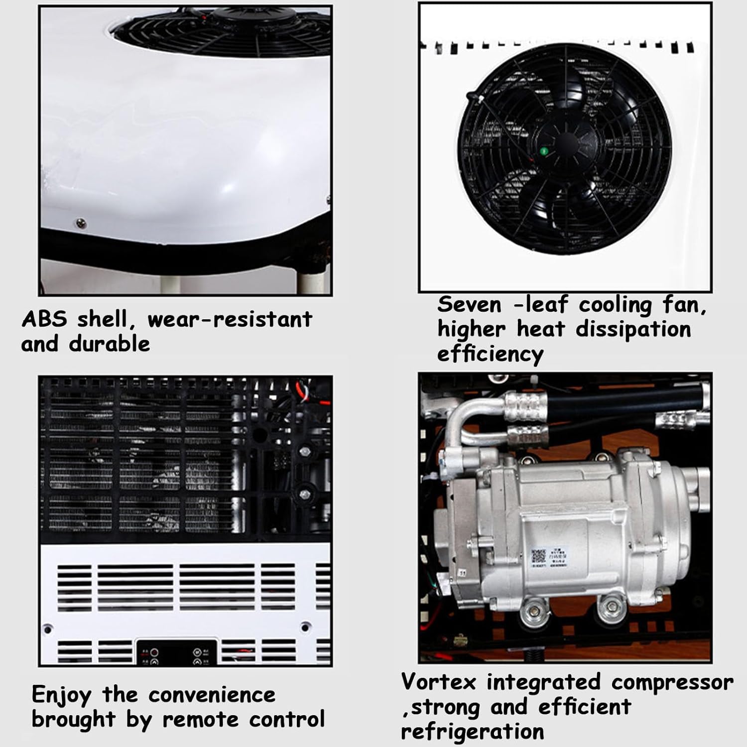 Rv Air Conditioner 12V/24V Rv Roof Air Conditioner for Trucks, Motorhomes, and Caravans, Rv Air Conditioner Efficient Cooling for Comfortable Travel in Trailers and Campe,