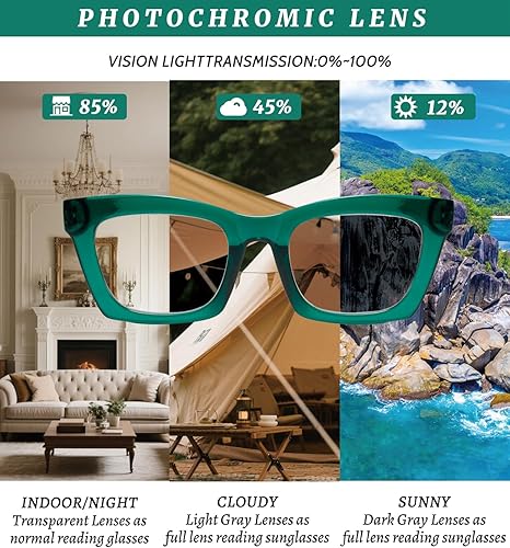 Miniatura 9 de Hubeye Paquete de 3 lentes de lectura estilo Oprah para mujeres y hombres, bloqueo de luz azul, lectores cuadrados para computadora con bisagra de