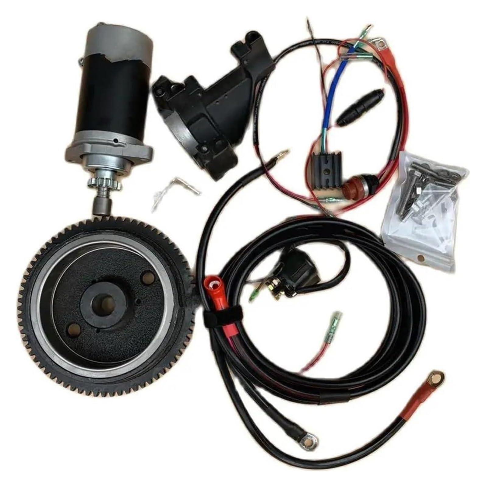 Motor Generador para Motores DE 4 Tiempos 6HP 8HP 9.9HP F6 F8FMH F9.9 6FW Kit DE Volante DE Motor DE Arranque para Motor Fuera DE BORDA