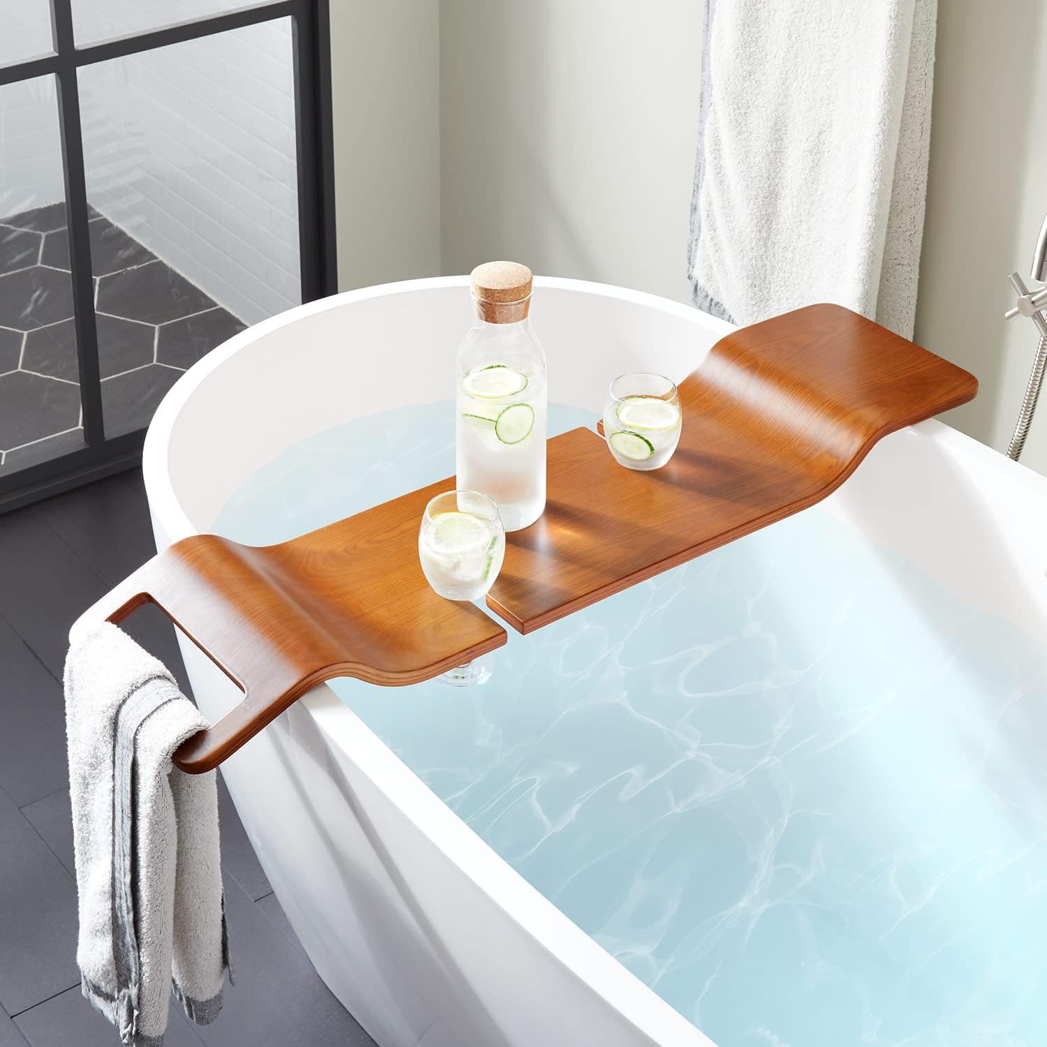 Signature Hardware446932 Orsen Maple Wood Tub Caddy