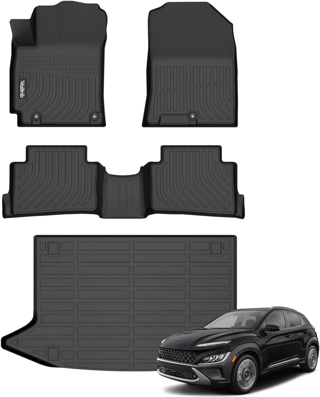 Amazon.com: Binmotor-All Weather Floor Mats & Cargo Liner for Hyundai ...