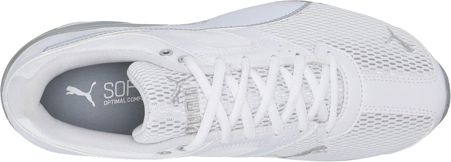 PUMA womens Tazon 6 Sneaker, Puma White-quarry, 6.5 US