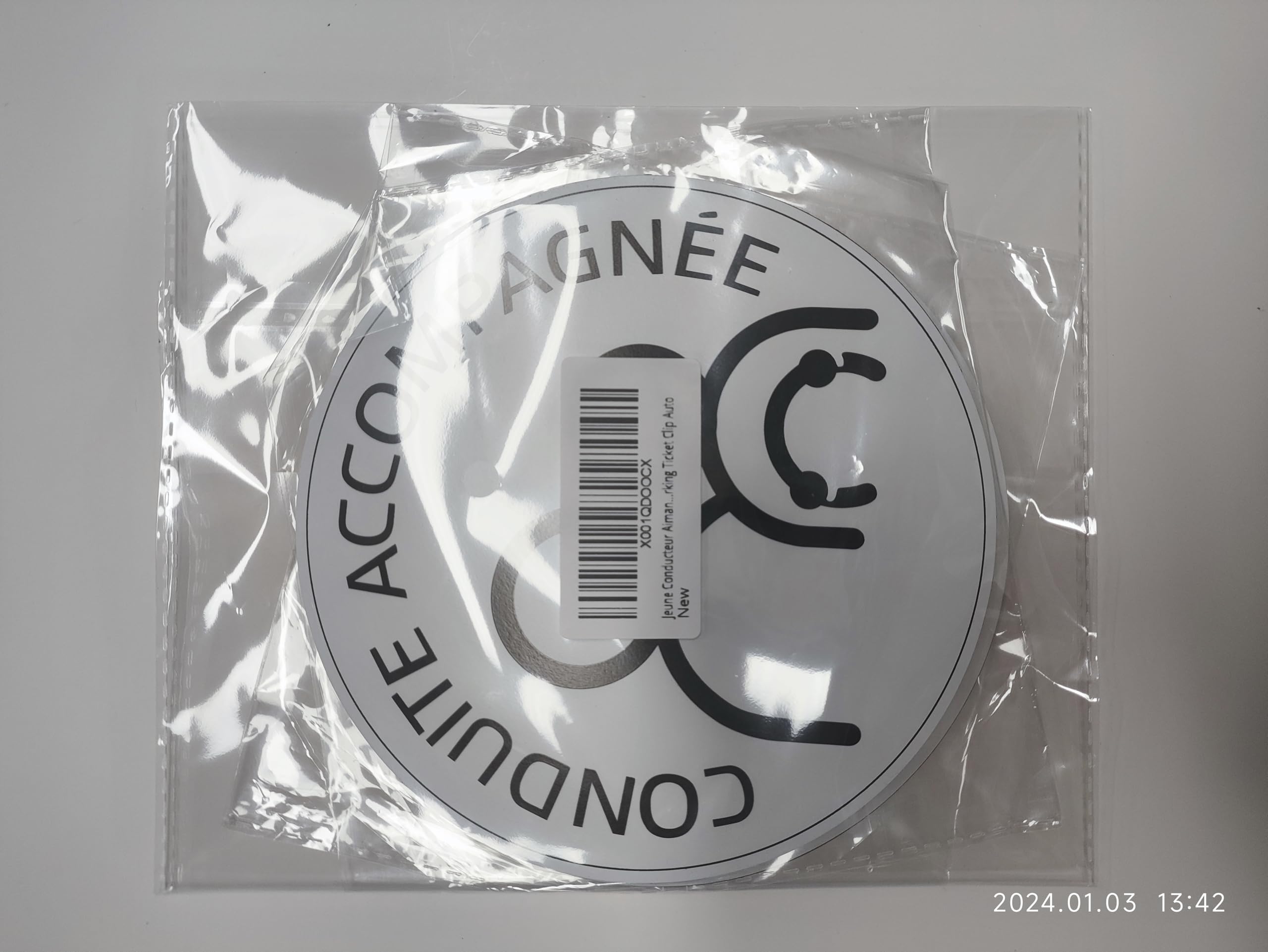 Wonvify Magnetische A-Scheibe 15cm | 2 Stück Junger Fahrer Aufkleber | Nachtreflektierend