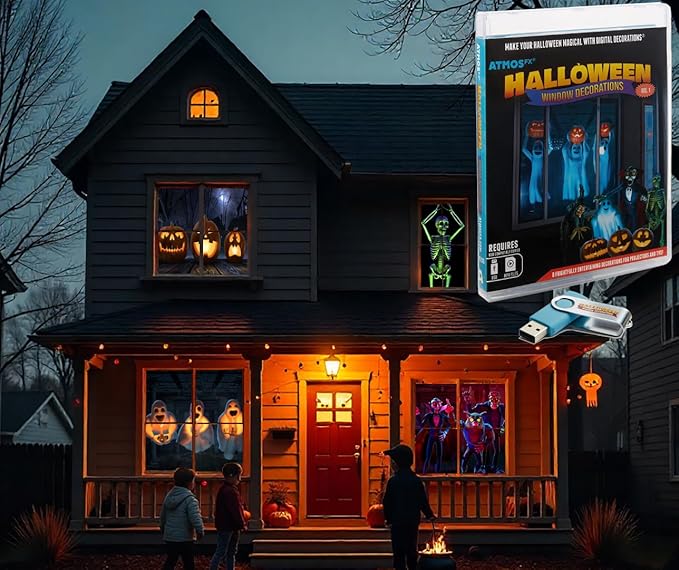 AtmosFX Halloween Digital Decoration on USB with 8 video effects