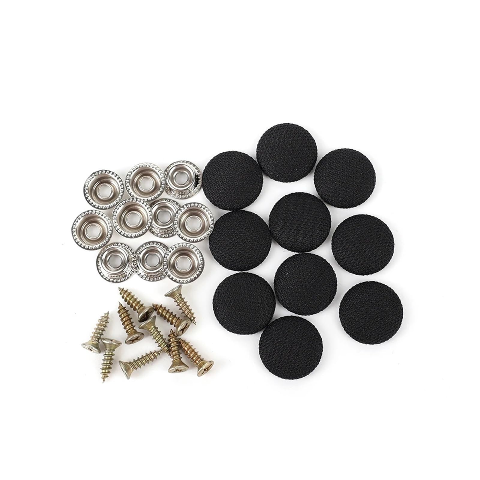 KXFVYNE Car Ceiling Buckles Fixing Clips Auto Interior Roof Screw Headliner Fabric Rivets Retainer Buckle Fastener(10pcs Black)