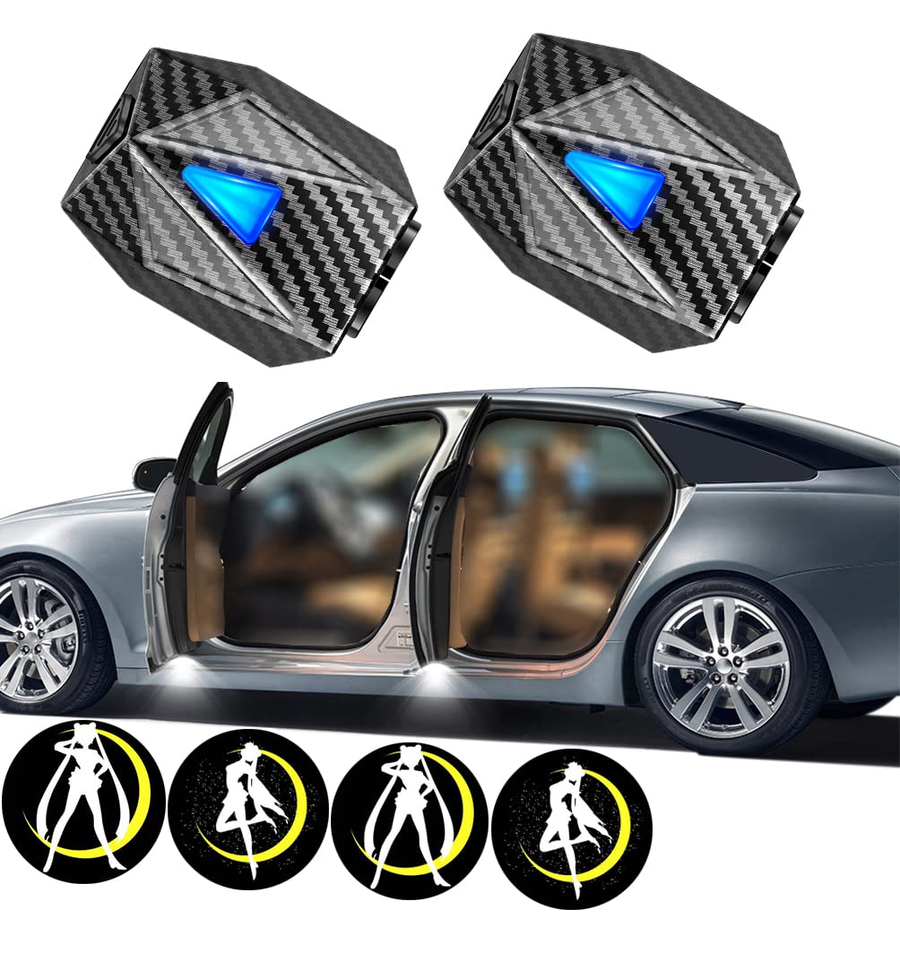 LZLRUN Animated Projection Welcome Light for Girl and Moon Door Welcome Light