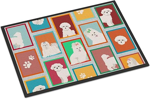 Vista 541 de Caroline's Treasures MLM1087MAT - Felpudo de perro de montaña bernés de 18 x 27 pulgadas, para interiores y exteriores, para entrada, Bernese