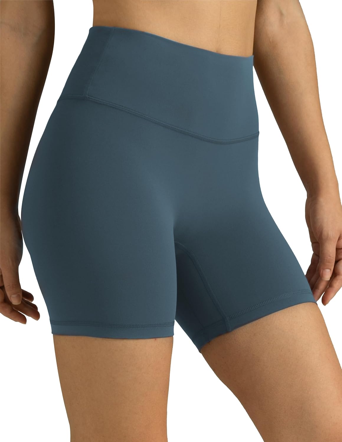 Colorfulkoala Dreamlux No Front Seam High Waist Shorts Biker Shorts for Women 6″ Inseam Workout Yoga Shorts