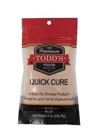 Todds Quick Cure 4 oz. Enough for up to 100 lb. of ground meat.