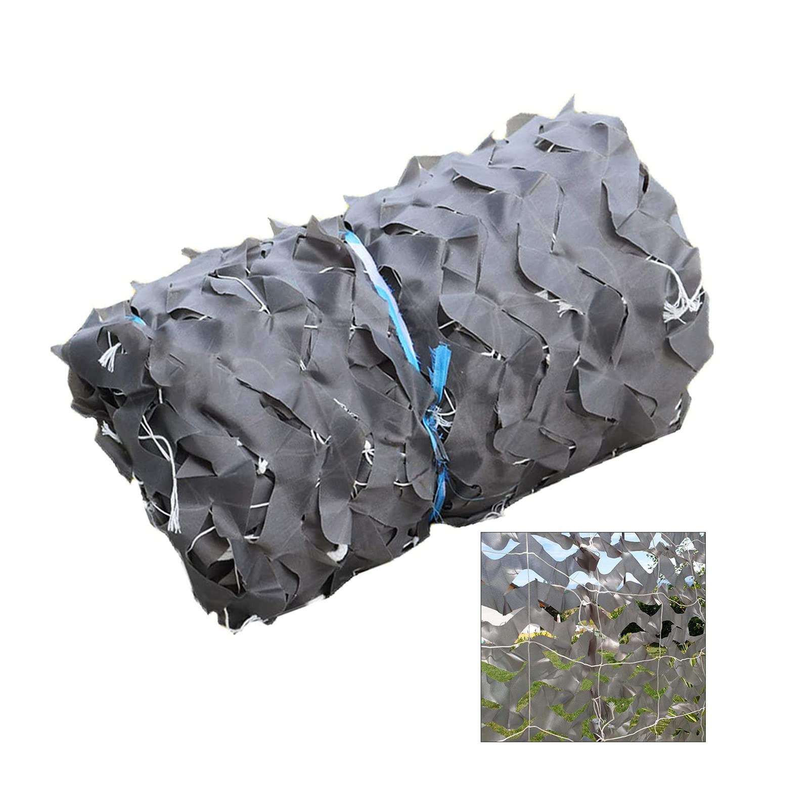 Tarnnetz 3x3m Grau - Sonnensegel Für Garten, Jagd & Camping Mit Wasserdichter Oxford-Qualität