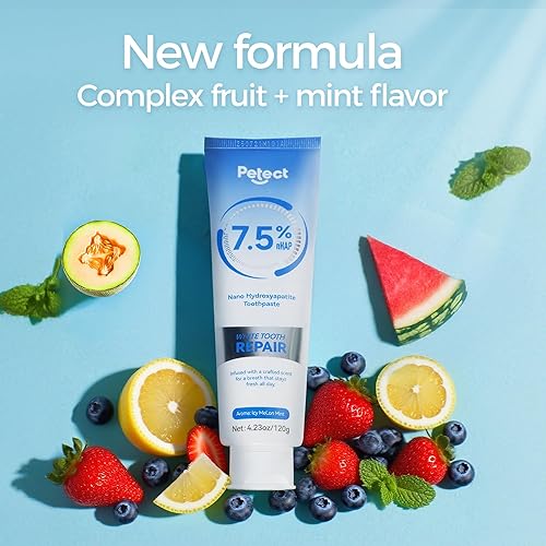 Miniatura 5 de Pasta de dientes hidroxiapatita, menta melón helada, fórmula de protección de esmalte, fortalecimiento de los dientes, aliento fresco, uso diario