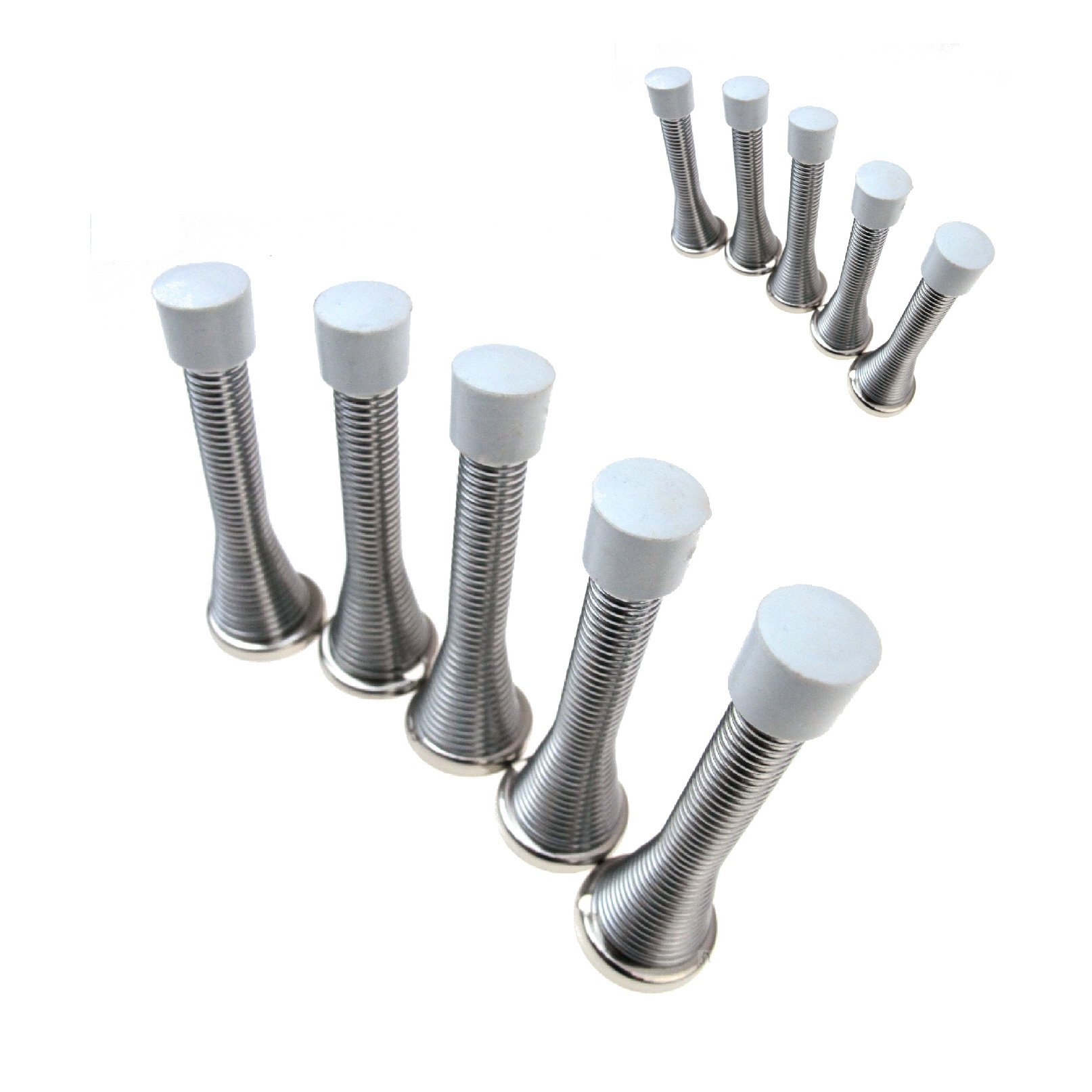 Smarthome Chrome 10 X Spring Door Stops Including Fixings & Screws