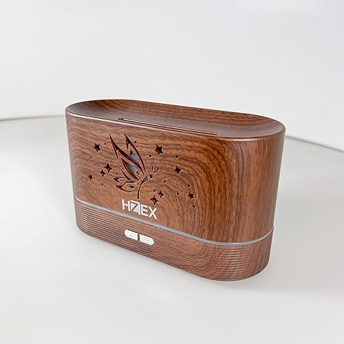 Miniatura 3 de Difusor de aromaterapia de llama colorida Difusor ultrasónico de aceite esencial de 6.8 fl oz con 7 luces LED y diseño silencioso Humidificador de