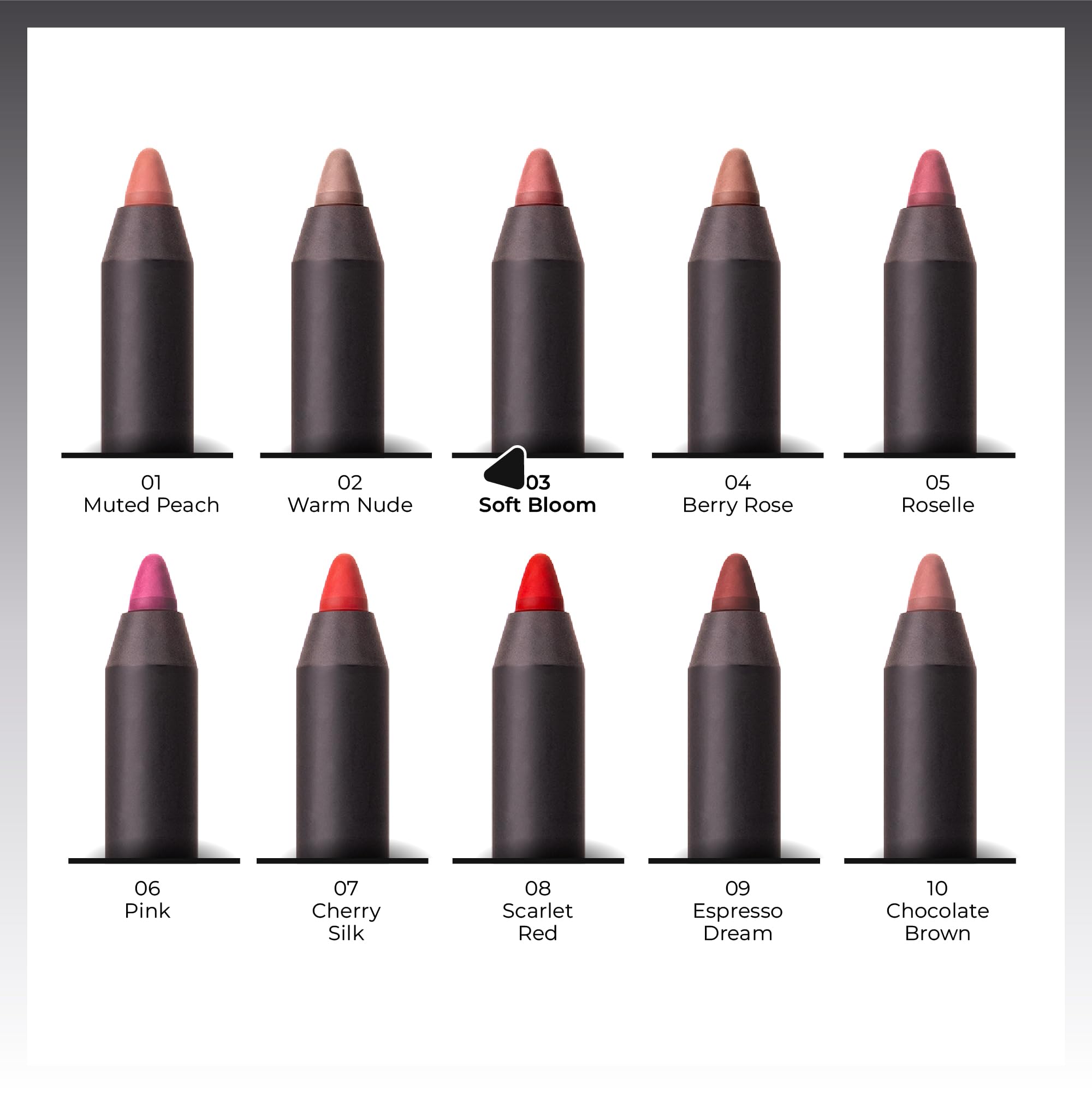 Note Cosmetics Silk Stay Lipliner Suya Dayanıklı İpeksi Dudak Kalemi - 03 Soft Bloom