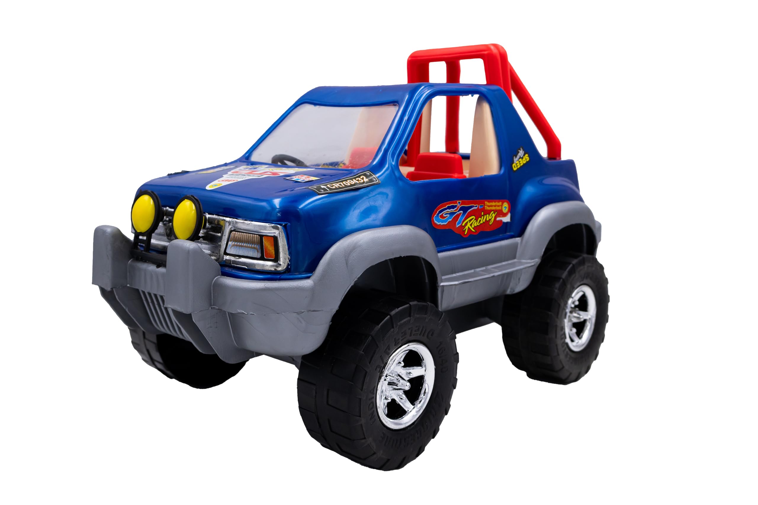 Toybharat Multicolour Free Wheel Indian Army Jeep | Jeep with Oversized Wheels with Army Tread | Toddler, Little Kid