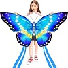 HONBO Butterfly Kites for Kids & Adults,55 x 28 Large Beginner Kite for Kids Ages 4-8,Easy to Fly for Beginners, Each Kite with 300ft Line Handle,Beach Kites for Outdoor Activities & Family Trip